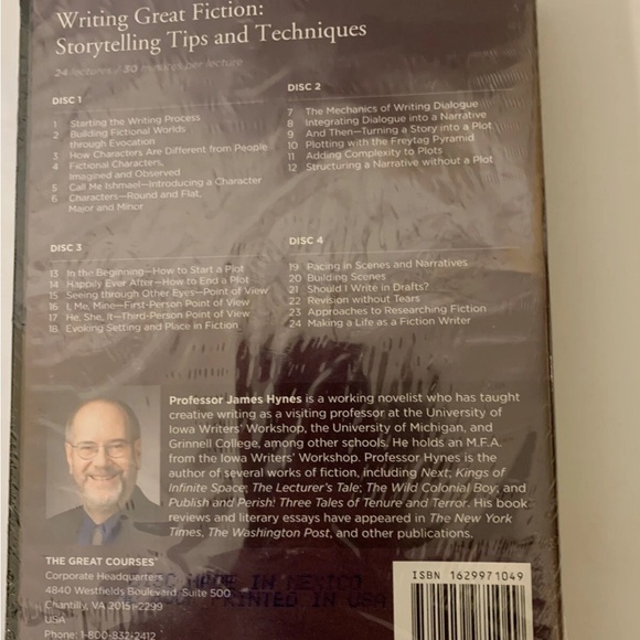 Writing Great Fiction storytelling tips & techniques DVD Guidebook - Picture 6 of 6